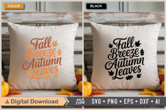 Fall Breeze Autumn Leaves SVG File | Fall SVG | Autumn SVG Product Image 3