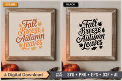 Fall Breeze Autumn Leaves SVG File | Fall SVG | Autumn SVG Product Image 5