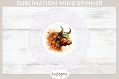 Fall Bull Animal v2 Wind Spinner Sublimation Product Image 1