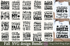 Fall SVG Bundle Autumn Thanksgiving Bundle Farmhouse SVG Product Image 1