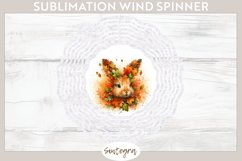 Fall Bunny Animal v5 Wind Spinner Sublimation Product Image 1