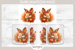 Fall Bunny Animal v7 Mug Wrap Sublimation Product Image 1