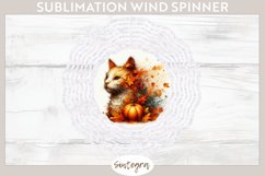 Fall Cat Animal v3 Wind Spinner Sublimation Product Image 1
