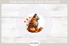 Fall Cat Animal v5 Wind Spinner Sublimation Product Image 1