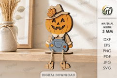 3D Fall Characters Bundle Laser Cut. Standing Decor SVG Product Image 2