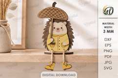 3D Fall Characters Bundle Laser Cut. Standing Decor SVG Product Image 9