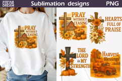 Fall Christian Harvest | Autumn Faith Thanksgiving Design Product Image 1