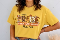 Fall Christian PNG, Floral Thanksgiving Png, Bible Verse png Product Image 2