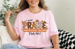 Fall Christian PNG, Floral Thanksgiving Png, Bible Verse png Product Image 5