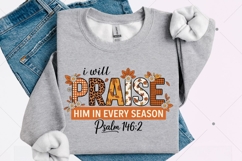 Fall Christian PNG, Floral Thanksgiving Png, Bible Verse png Product Image 9