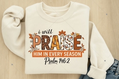 Fall Christian PNG, Floral Thanksgiving Png, Bible Verse png Product Image 7