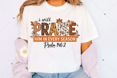 Fall Christian PNG, Floral Thanksgiving Png, Bible Verse png Product Image 8