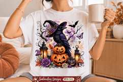 Halloween png ,4 Vintage Gothic Halloween T-Shirt Design Product Image 5