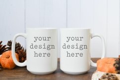 15 OZ Coffee Cup Mug Fall Mockup | Autumn SVG Sublimation Product Image 1