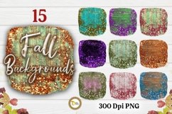 Fall Colors Sublimation Backgrounds Set |15 Fall Season PNG Product Image 1