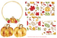 Autumn Leaves Clipart, Autumn Backgrounds, Fall Papers Product Image 3