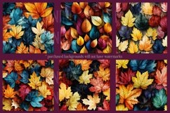 Autumn Season Seamless, Fall Season Seamless Leaf Patterns Product Image 3