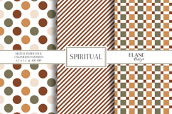 Fall Digital Paper, Earth Nature Tones Seamless Patterns Product Image 1