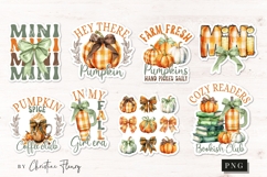 Fall Coquette Sticker Bundle PNG Product Image 3