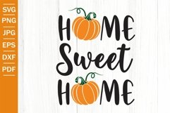 Home Sweet Home SVG - Fall SVG - Fall Cut Files Product Image 1