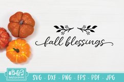 Fall Blessings SVG | Autumn SVG | Fall Home Decor Design Product Image 2