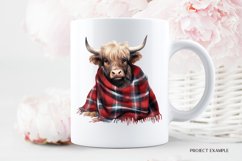Fall Cow Sublimation Png Plaid Sublimation Cow Clipart 
