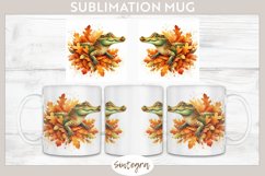 Fall Crocodile Animal v1 Mug Wrap Sublimation Product Image 1