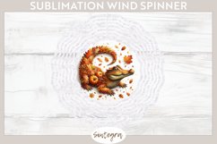 Fall Crocodile Animal v2 Wind Spinner Sublimation Product Image 1