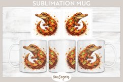 Fall Crocodile Animal v3 Mug Wrap Sublimation Product Image 1