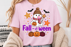 Fall Cute Ghost PNG, Spooky Season Sublimation Product Image 4