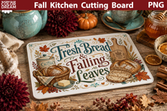 Autumn Kitchen Board | Fall Cutting Board Sublimation Product Image 1