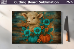 Farm Animals Cutting Board | Glass Kitchen Chopping Board Product Image 13
