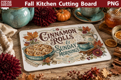 Autumn Kitchen Board | Fall Cutting Board Sublimation Product Image 1