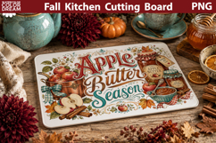 Autumn Kitchen Board | Fall Cutting Board Sublimation Product Image 1