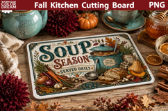 Autumn Kitchen Board | Fall Cutting Board Sublimation Product Image 1