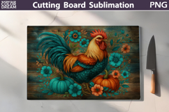 Farm Animals Cutting Board | Glass Kitchen Chopping Board Product Image 6