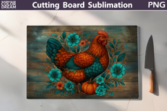 Farm Animals Cutting Board | Glass Kitchen Chopping Board Product Image 7
