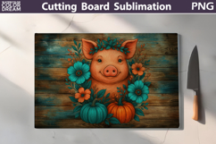 Farm Animals Cutting Board | Glass Kitchen Chopping Board Product Image 9