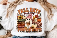 Fall Days Good Vibes Pumpkin Nights PNG Product Image 2