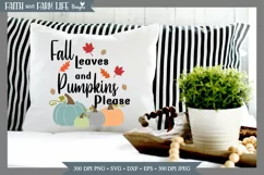 Fall Leaves and Pumpkins Please SVG / Sublimation Product Image 3