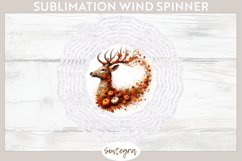Fall Deer Animal v1 Wind Spinner Sublimation Product Image 1