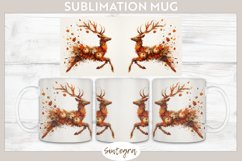 Fall Deer Animal v3 Mug Wrap Sublimation Product Image 1