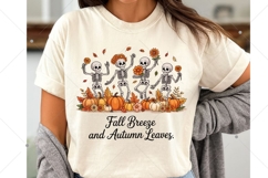 Fall PNG,Fall Breeze and Autumn Leaves,Skeleton png Product Image 4