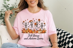 Fall PNG,Fall Breeze and Autumn Leaves,Skeleton png Product Image 5