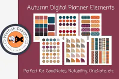 Autumn Digital Planner Stickers for Good Notes Notability Product Image 2