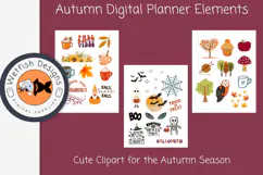 Autumn Digital Planner Stickers for Good Notes Notability Product Image 9