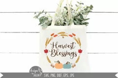 Harvest Blessings, Autumn svg, Fall SVG Product Image 3