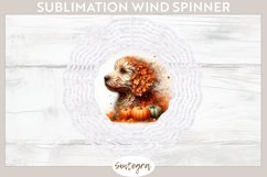 Fall Dog Animal v1 Wind Spinner Sublimation Product Image 1