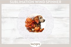 Fall Dog Animal v3 Wind Spinner Sublimation Product Image 1