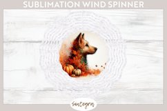 Fall Dog Animal v4 Wind Spinner Sublimation Product Image 1